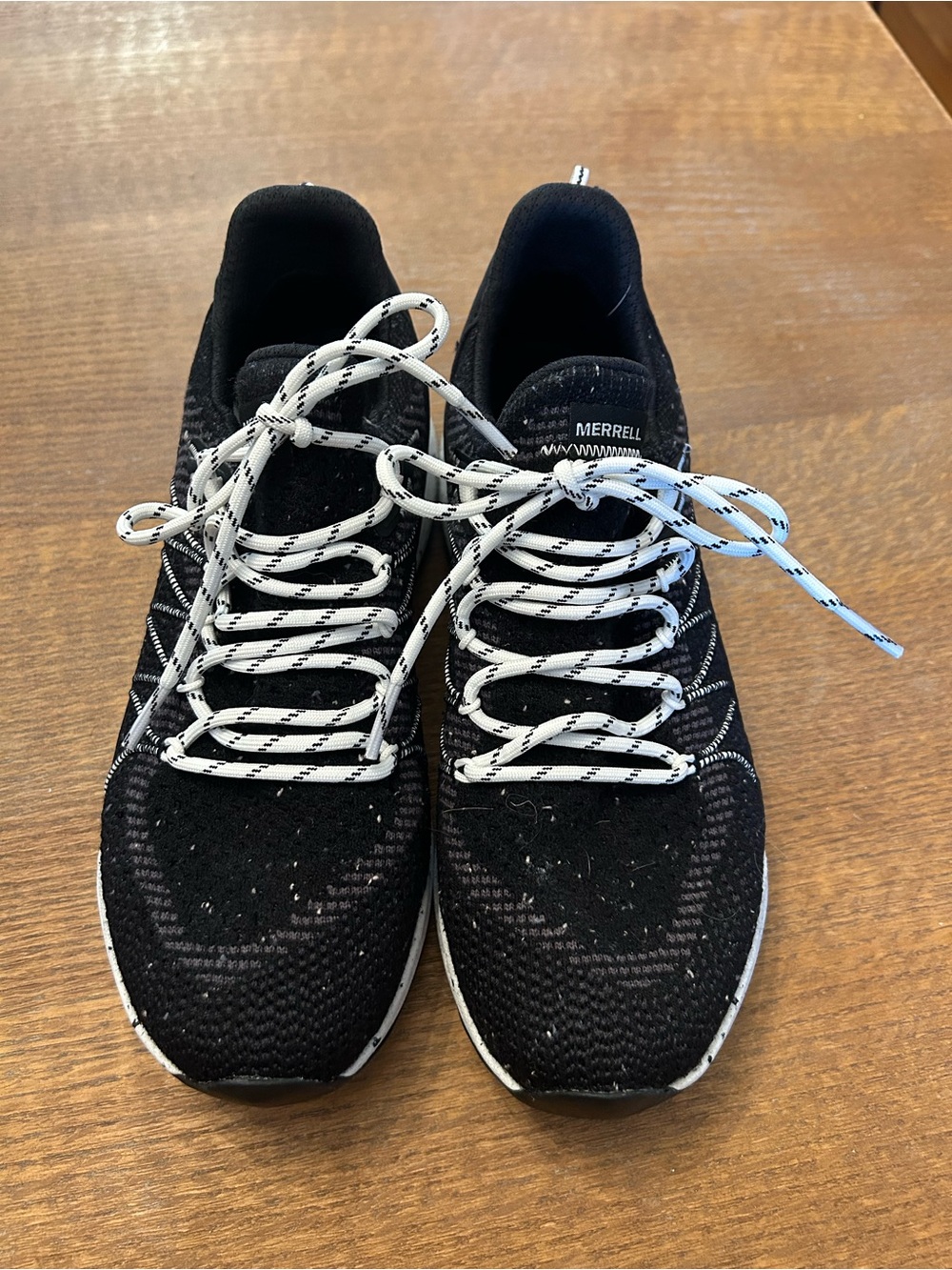 Merrell Black Bravada 2 Knit Athletic Sneakers with White Laces